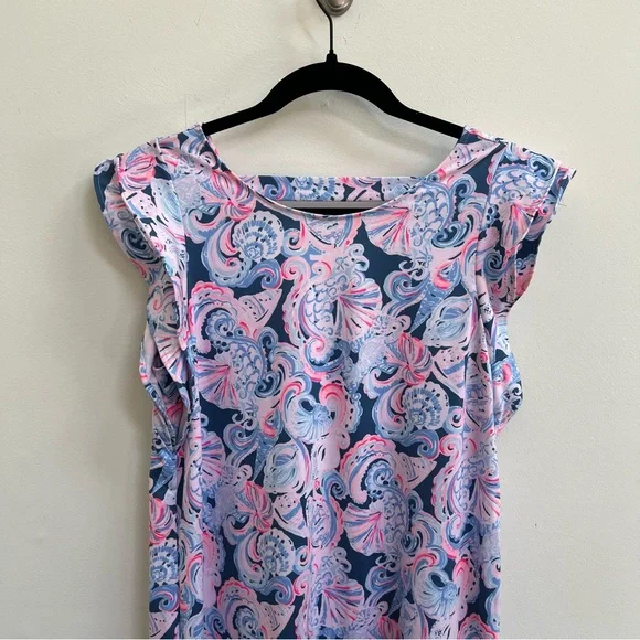 LILLY PULITZER DANI DRESS High Tide Navy Its For Shore size Small - Picture 5 of 9